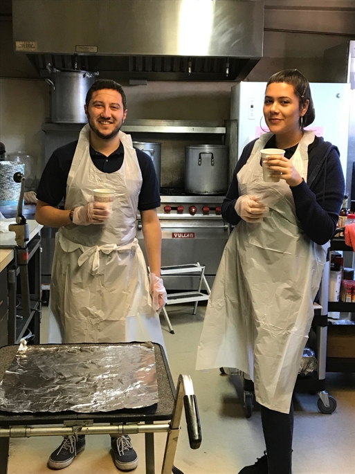 Pacific Workers' Compensation staff volunteering at Fishes & Loaves