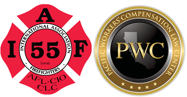Two Logos: International Association Firefighters and PWC