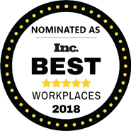 Nominated as Inc. Best Workplaces 2019