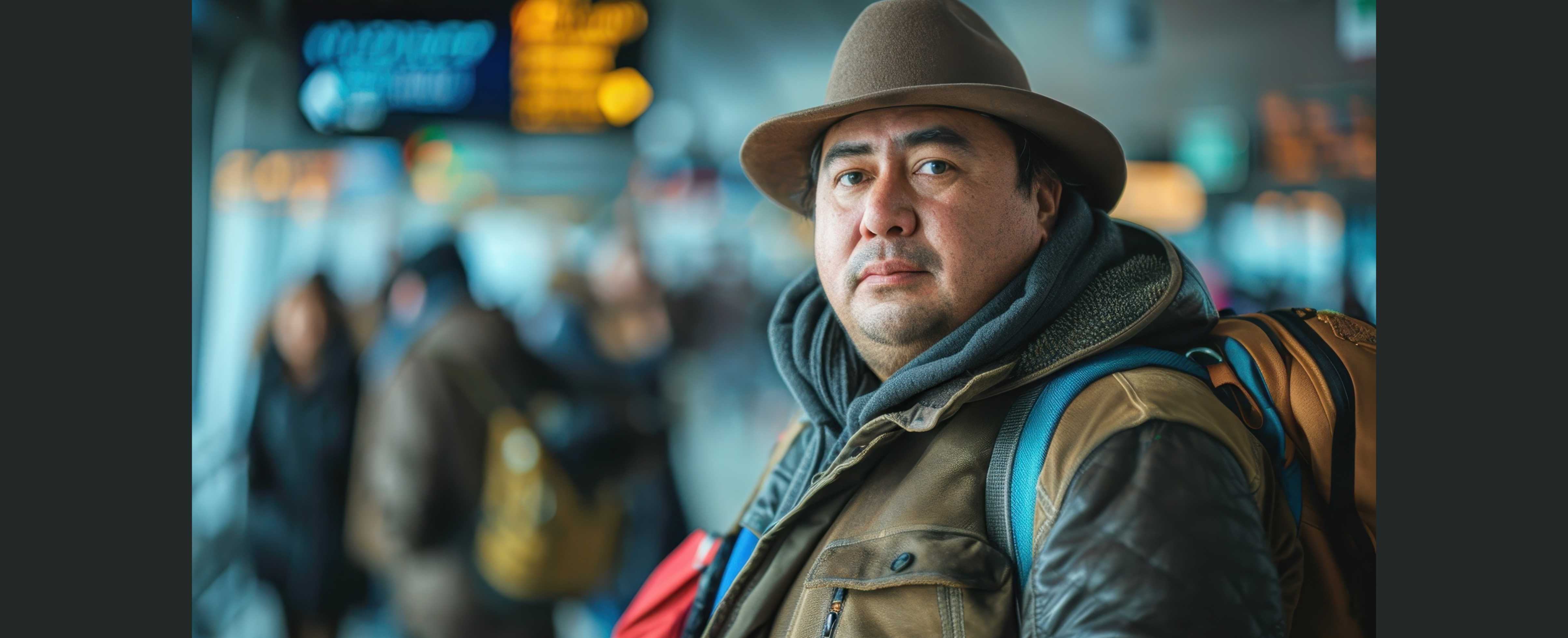 Hombre pensando en su lesión en el trabajo sin papeles